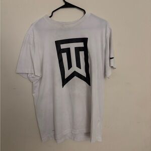 Nike White Tee with Black Graphic